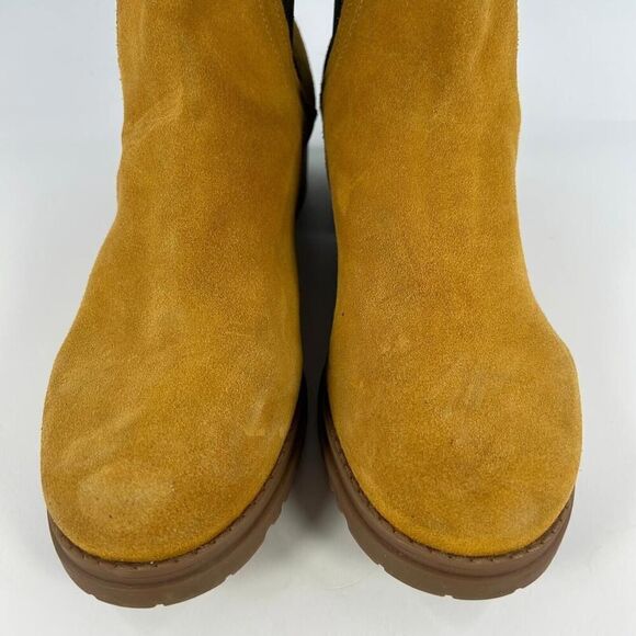 COLE HAAN Womens Goring Camea Round Toe Bootie US 9.5 Block Heel Leather Chelsea - Picture 10 of 12